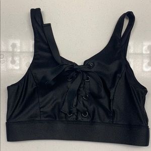 Carbon38 XS Black Sports Bra